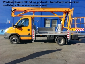 Plošina PK16-8 na podvozku Iveco Daily 65C15