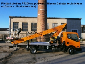 Plošina PT200 na podvozku Nissan Cabstar