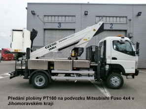 Plošina PT160 na podvozku Mitsubishi Fuso 4x4