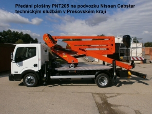 Plošina PNT205NH na podvozku Nissan Cabstar