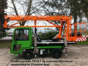 Plošina PK14-7 na podvozku Balcancar