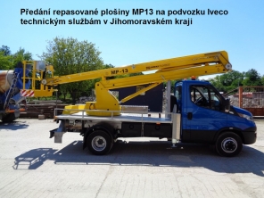 Repasovaná plošina MP13 na podvozku Iveco