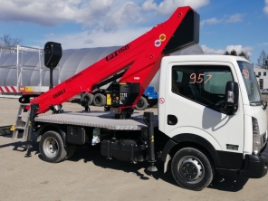 Plošina PT160 na automobilovém podvozku Nissan Cabstar do 3,5T, 16 m , nosnost 250 kg 